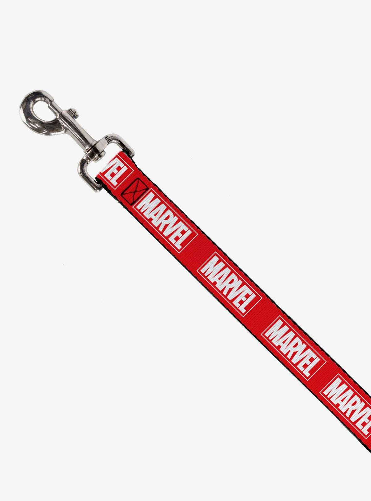 Correa para perro Marvel con logo rojo y blanco