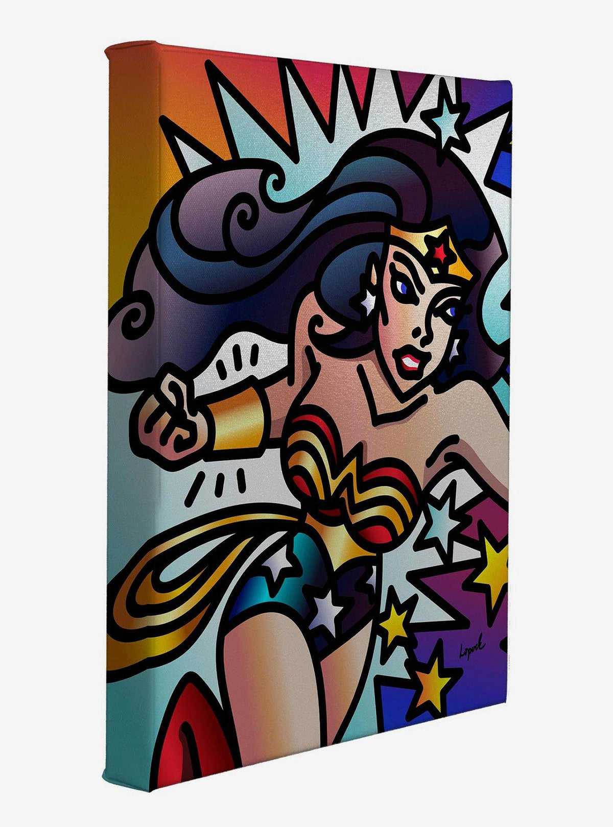 Cuadro en lienzo de Wonder Woman, 35,6 x 27,9 cm