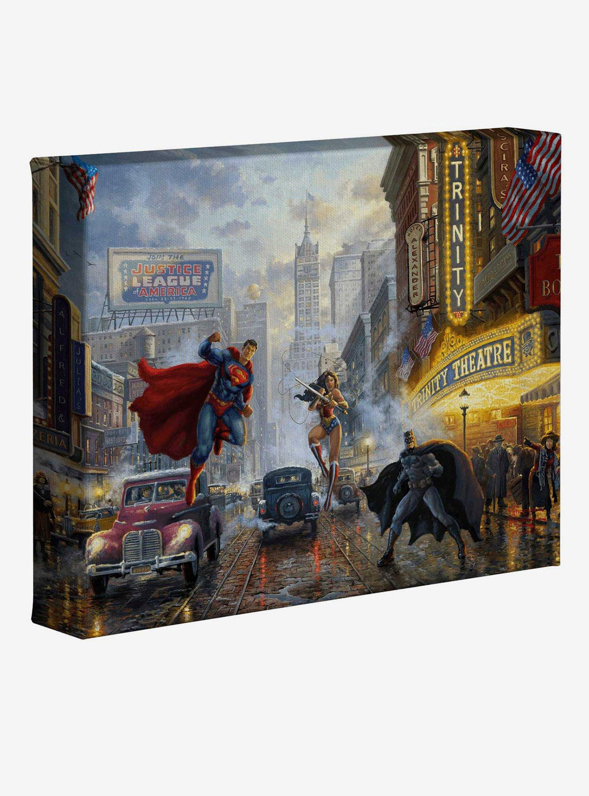 Cuadro en lienzo DC Comics: Batman, Superman y Wonder Woman