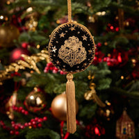 Adorno navideño de terciopelo Hogwarts