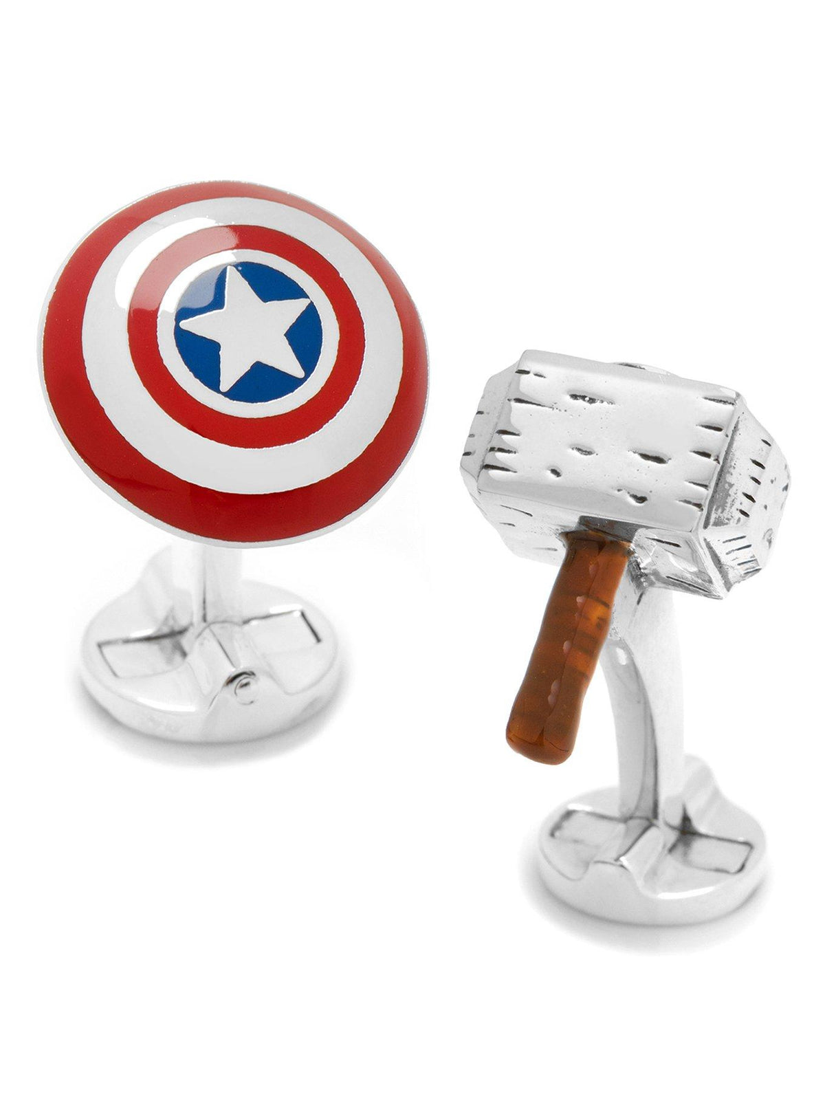 Gemelos 3D de Capitán América y Mjölnir