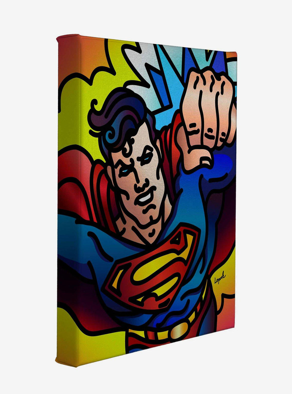 Cuadro en lienzo Superman de DC Comics 28 x 36 cm