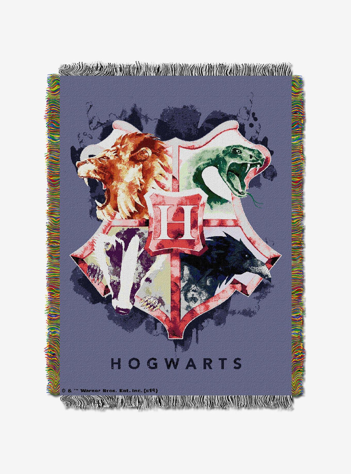 Manta de tapiz Harry Potter: las casas juntas