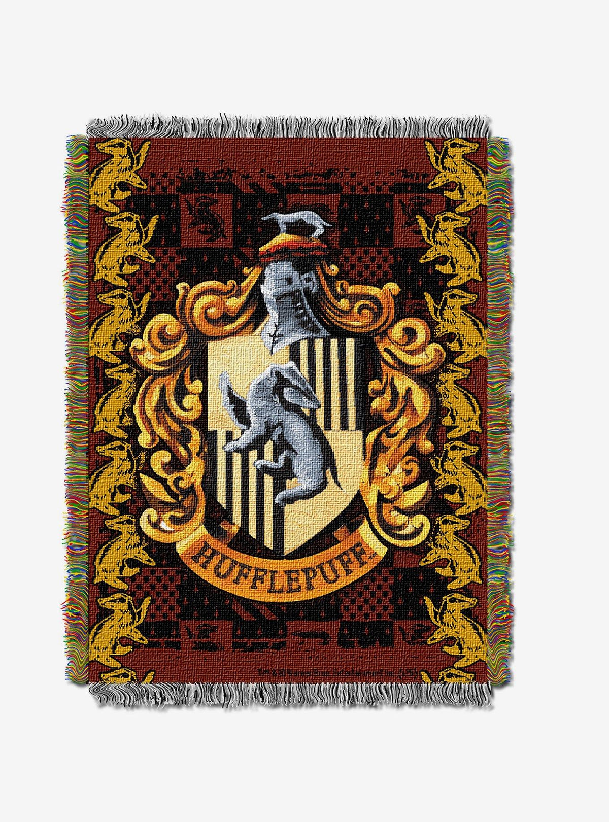 Harry Potter: Manta tapiz con escudo de Hufflepuff