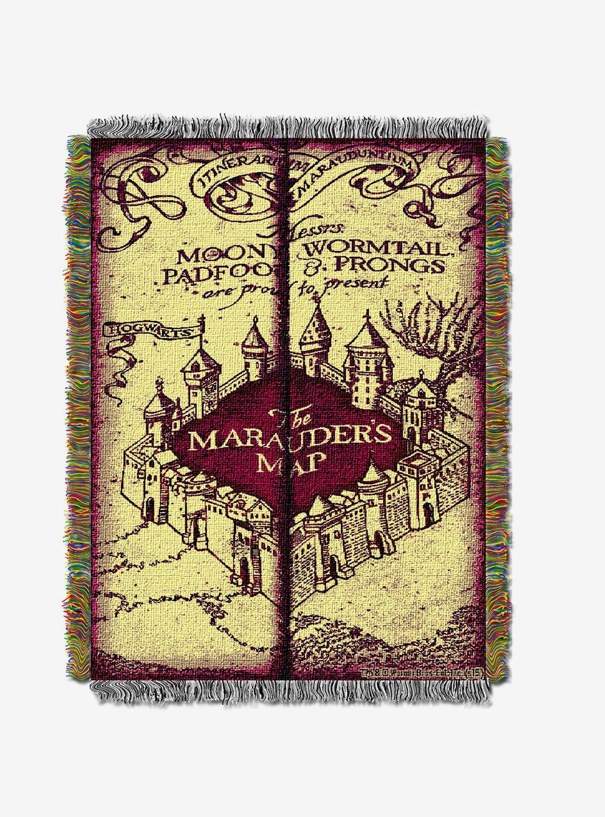 Manta tapiz Mapa del Merodeador - Harry Potter