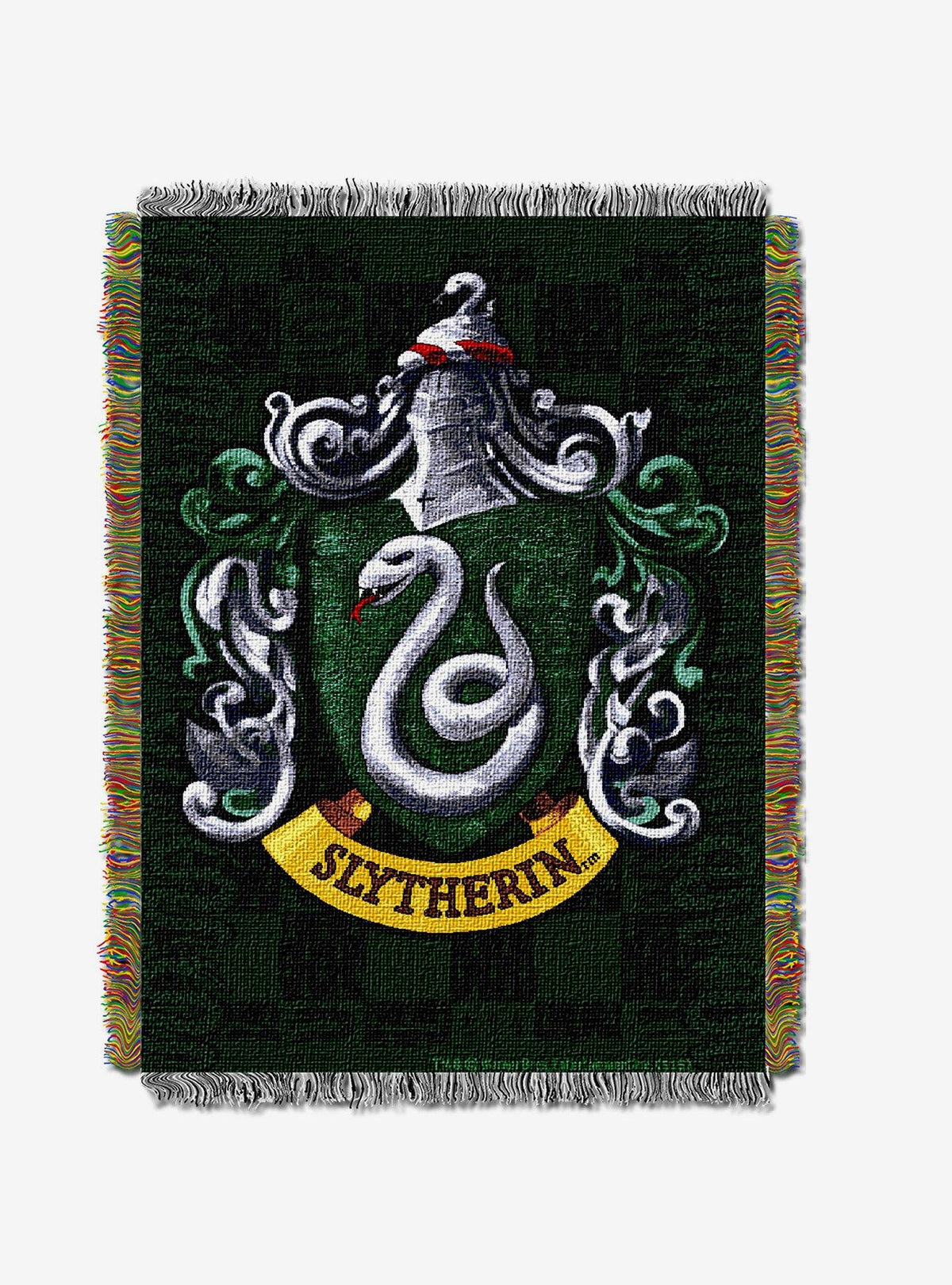 Harry Potter: Manta tapiz con escudo de Slytherin