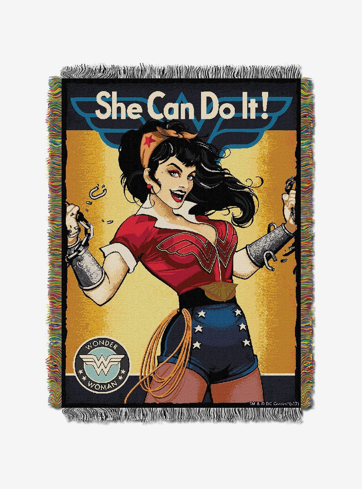 Manta de tapiz de Wonder Woman