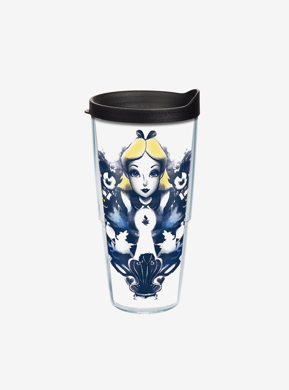 Vaso Disney Alice in Wonderland Curiouser con tapa, 710 ml