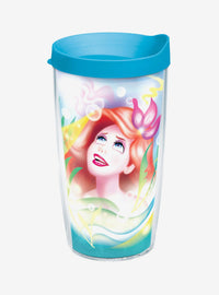 Vaso con tapa Ariel de La Sirenita, estilo 80s, 473 ml