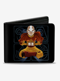 Billetera bifold de Aang meditando | Avatar: La leyenda de Aang