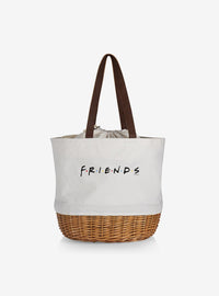 Bolso canasto de mimbre Friends