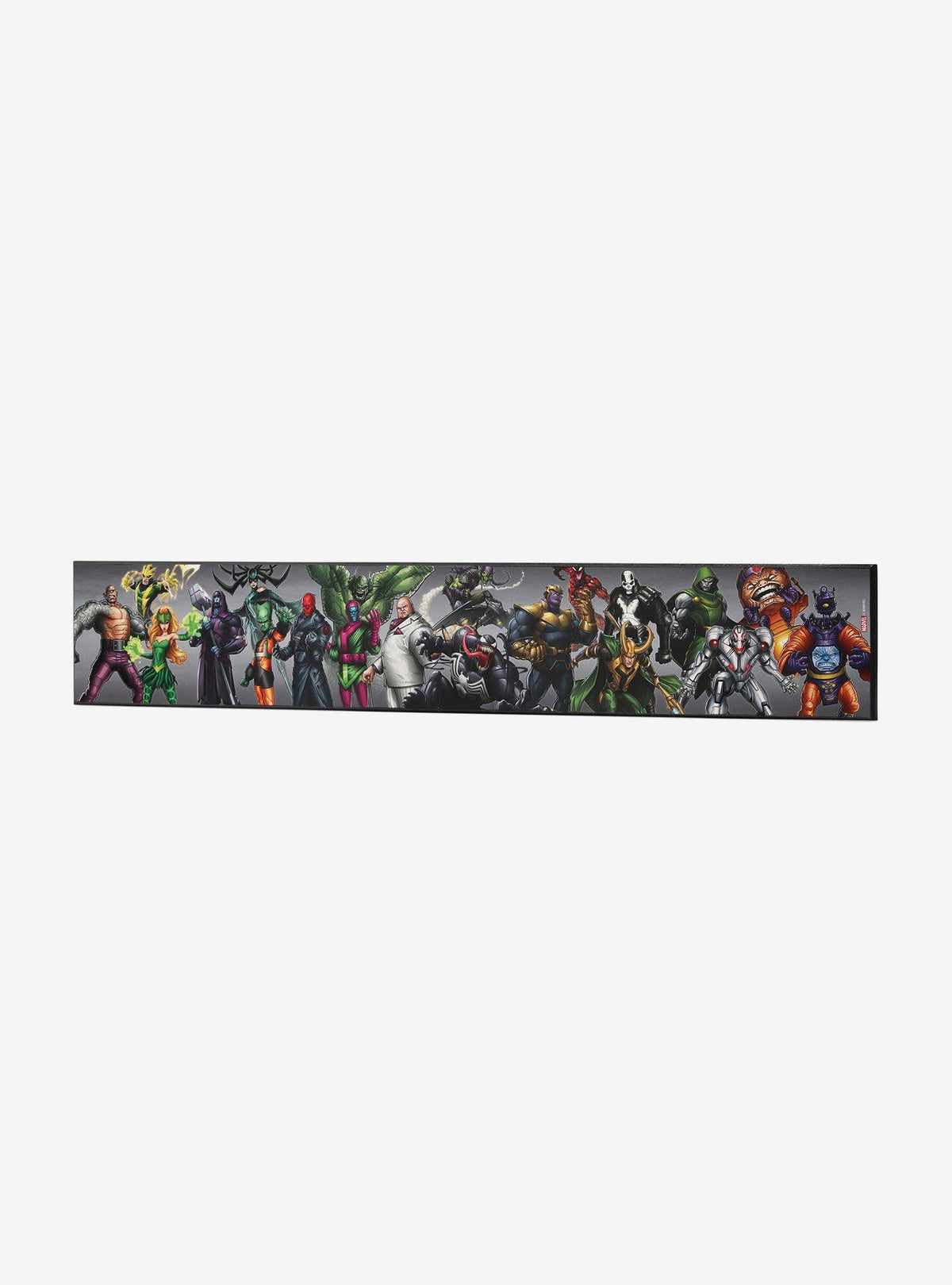 Decoración mural de madera: villanos de Marvel