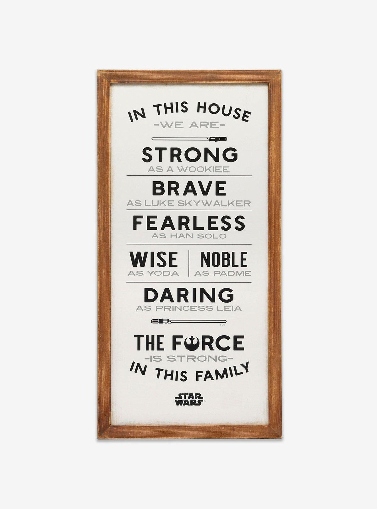 Cuadro decorativo enmarcado de Star Wars
