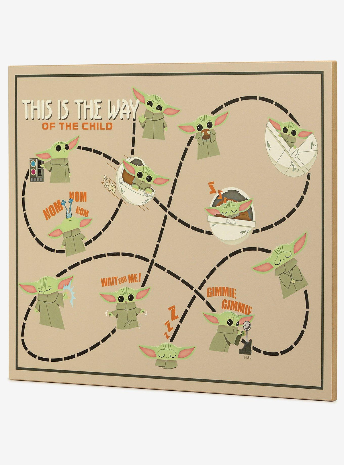 Cuadro de pared Star Wars: The Mandalorian con Grogu