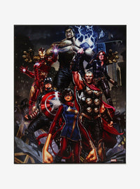 Decoración de pared Avengers de madera