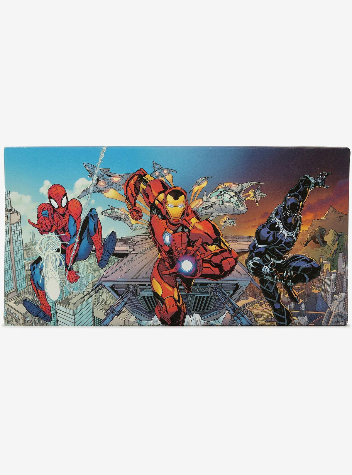 Decoración mural Marvel: Spider-Man, Iron Man y Black Panther