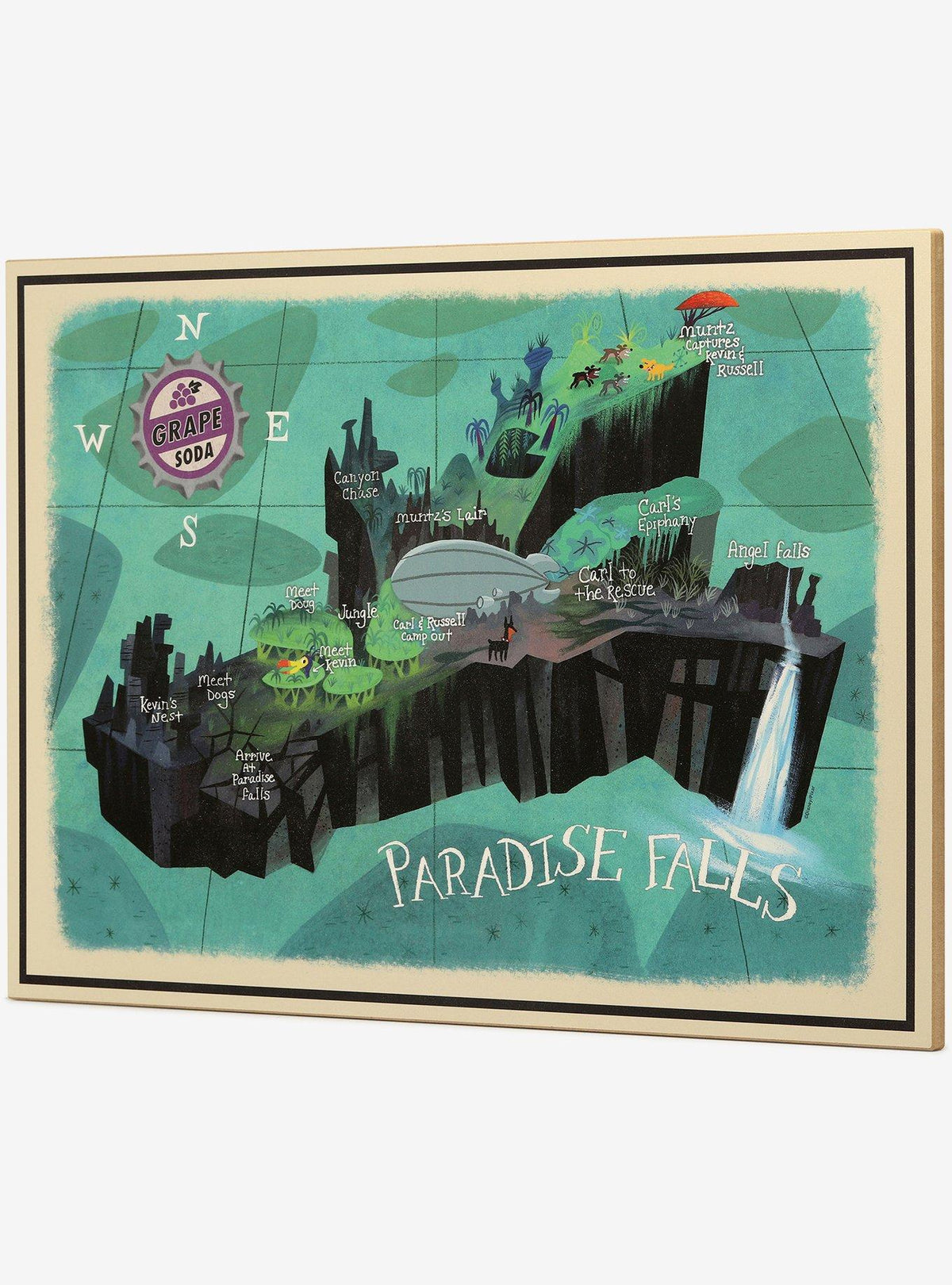Mapa de Up de Disney Pixar para decorar la pared