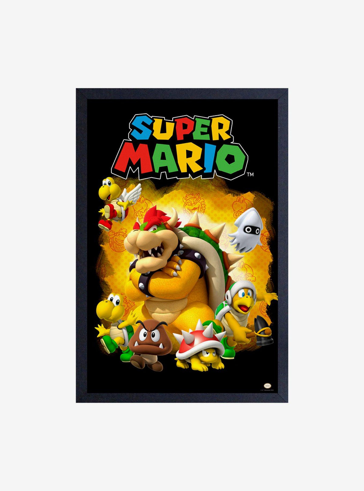 Cuadro enmarcado Super Mario: Bowser y sus secuaces