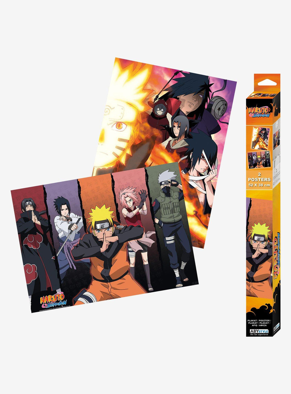 Set de 2 pósteres Naruto Shippuden
