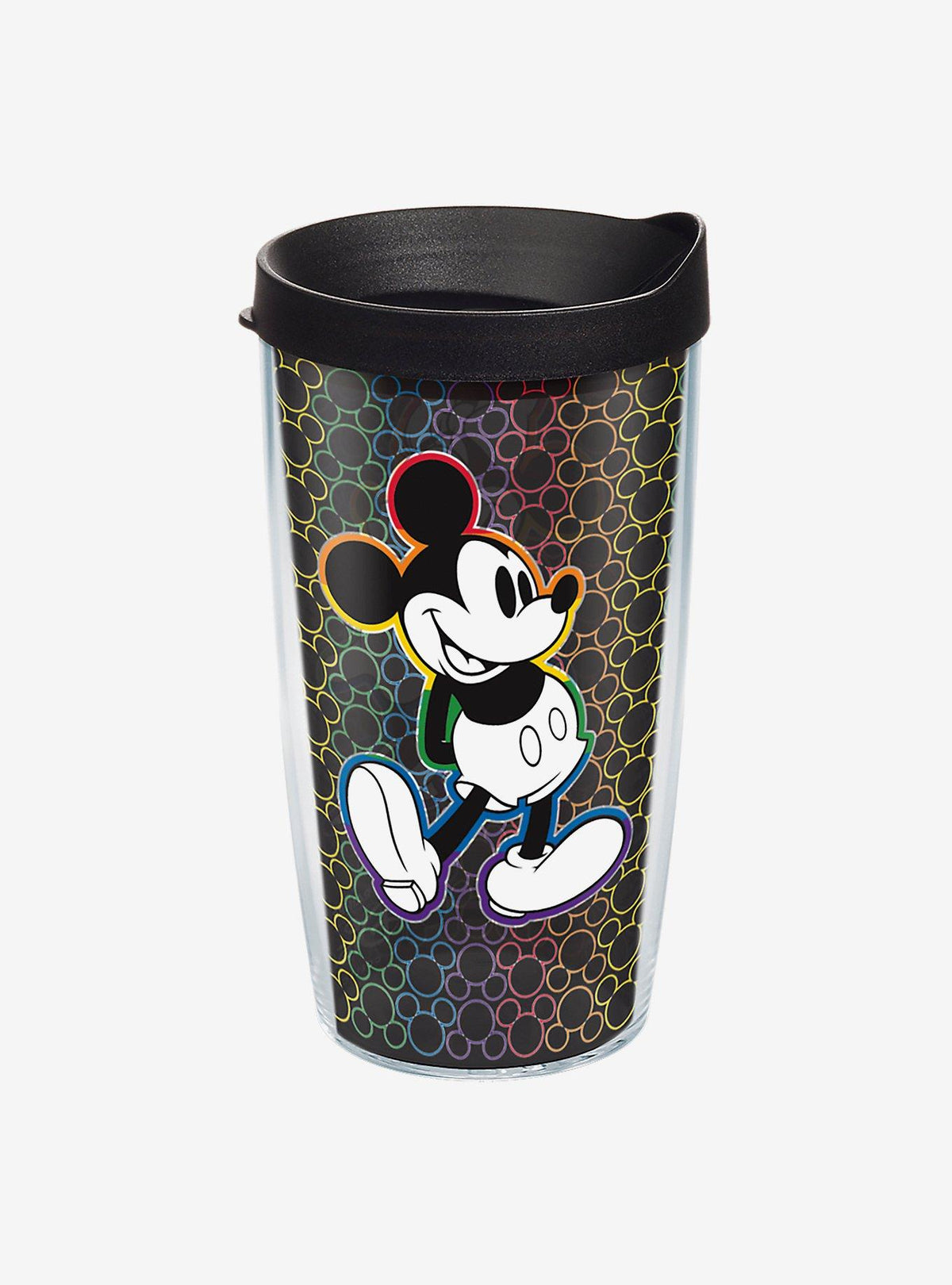 Vaso térmico Disney Mickey y Minnie arcoíris 473 ml con tapa