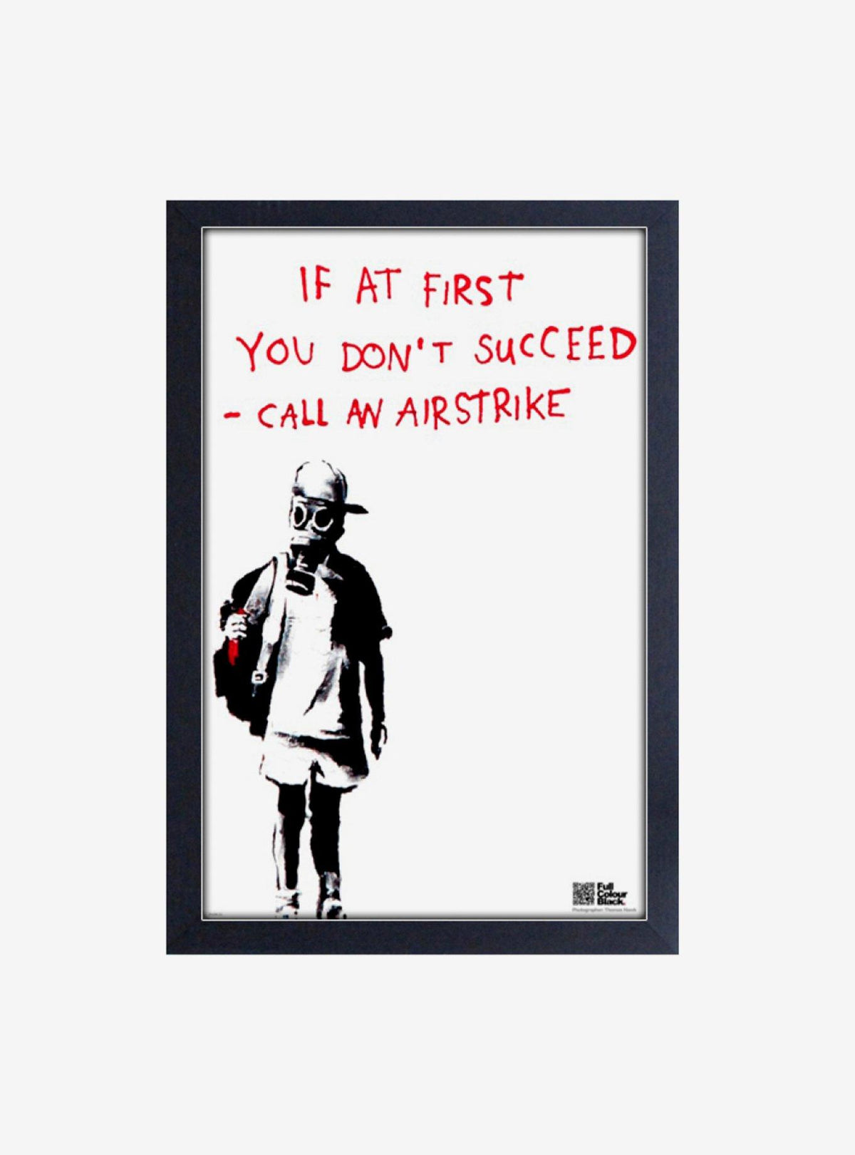Cuadro enmarcado Banksy Airstrike Portrait