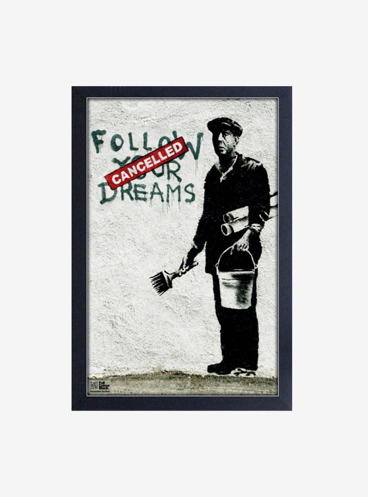 Banksy: Sigue tus sueños, cuadro enmarcado