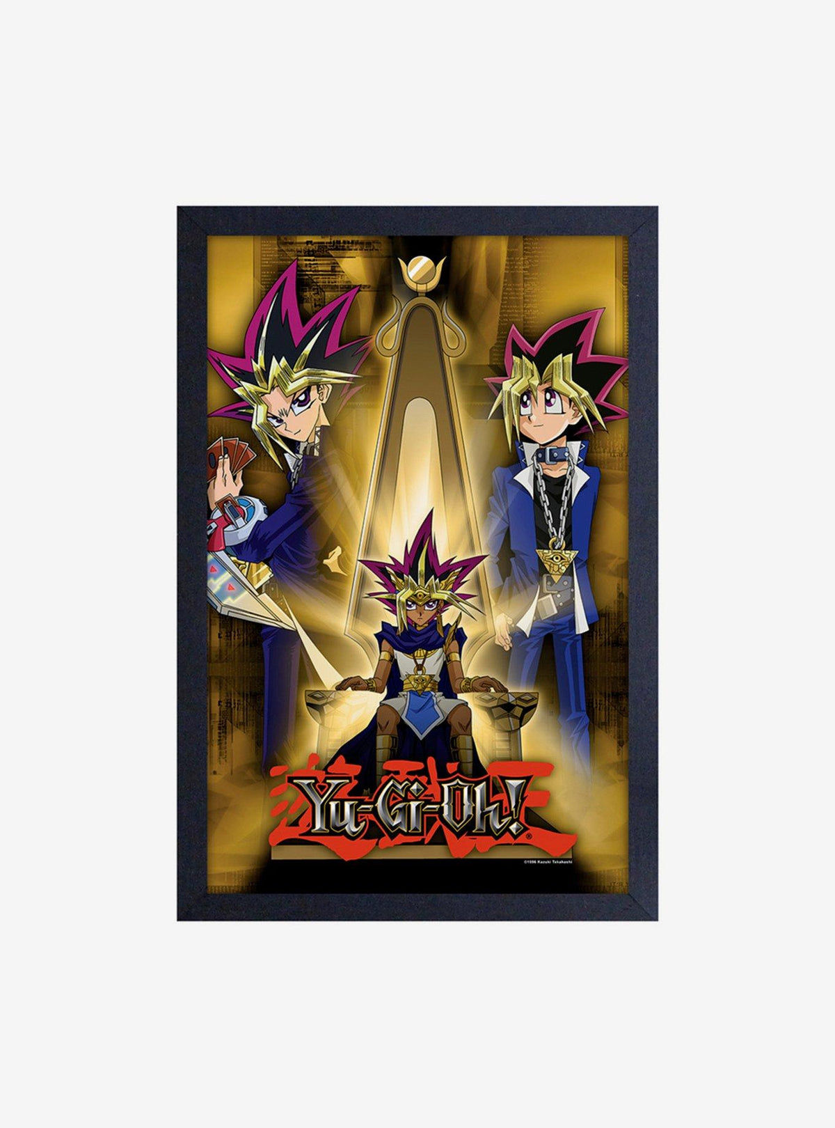 Cuadro enmarcado Yu-Gi-Oh! Yami y Yugi en el trono