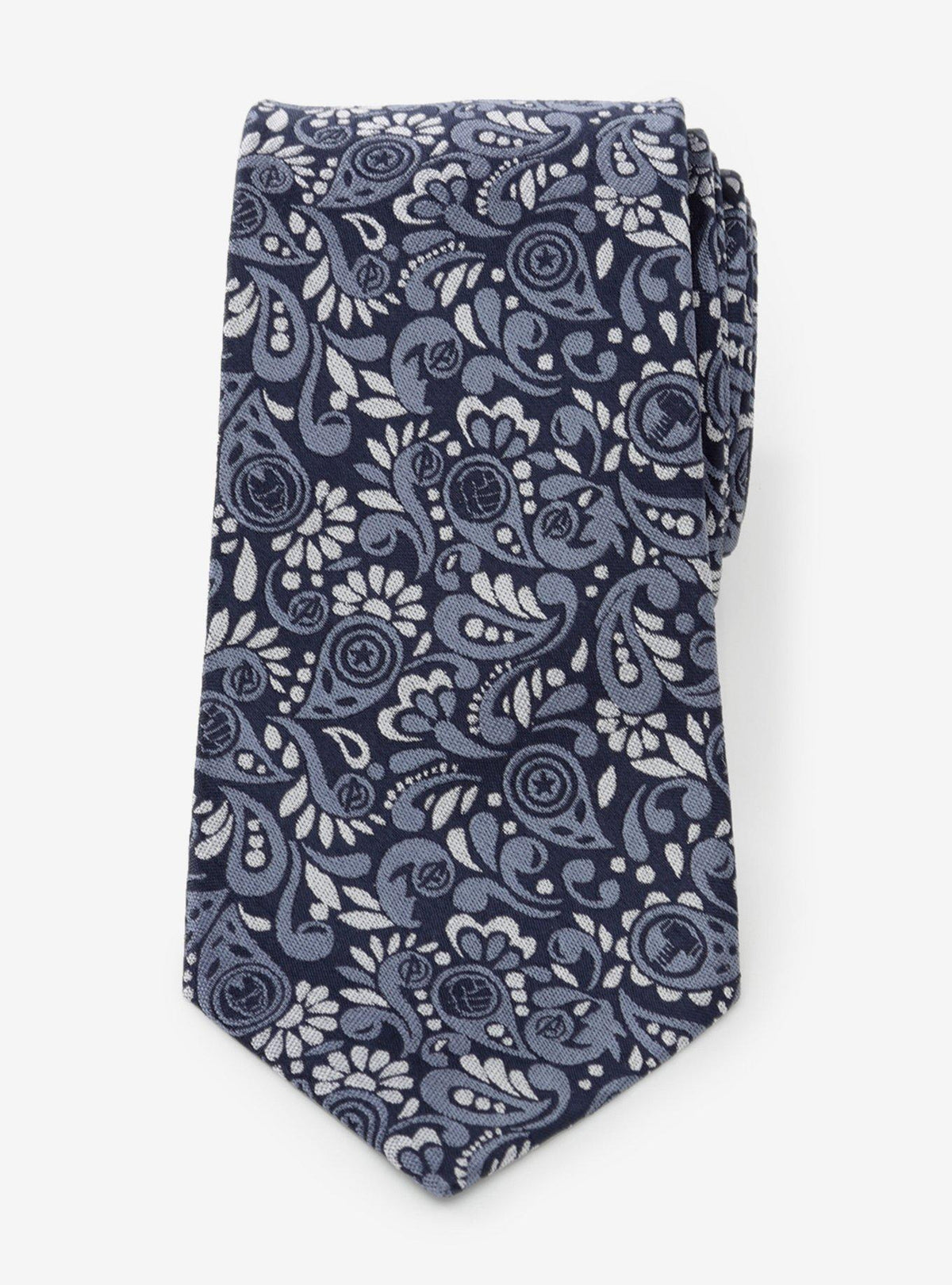 Corbata paisley azul marino de Avengers