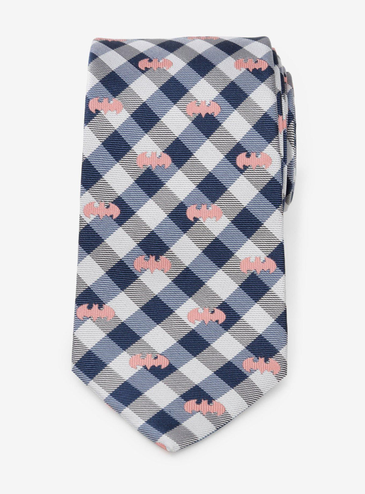 Corbata azul marino a cuadros de Batman