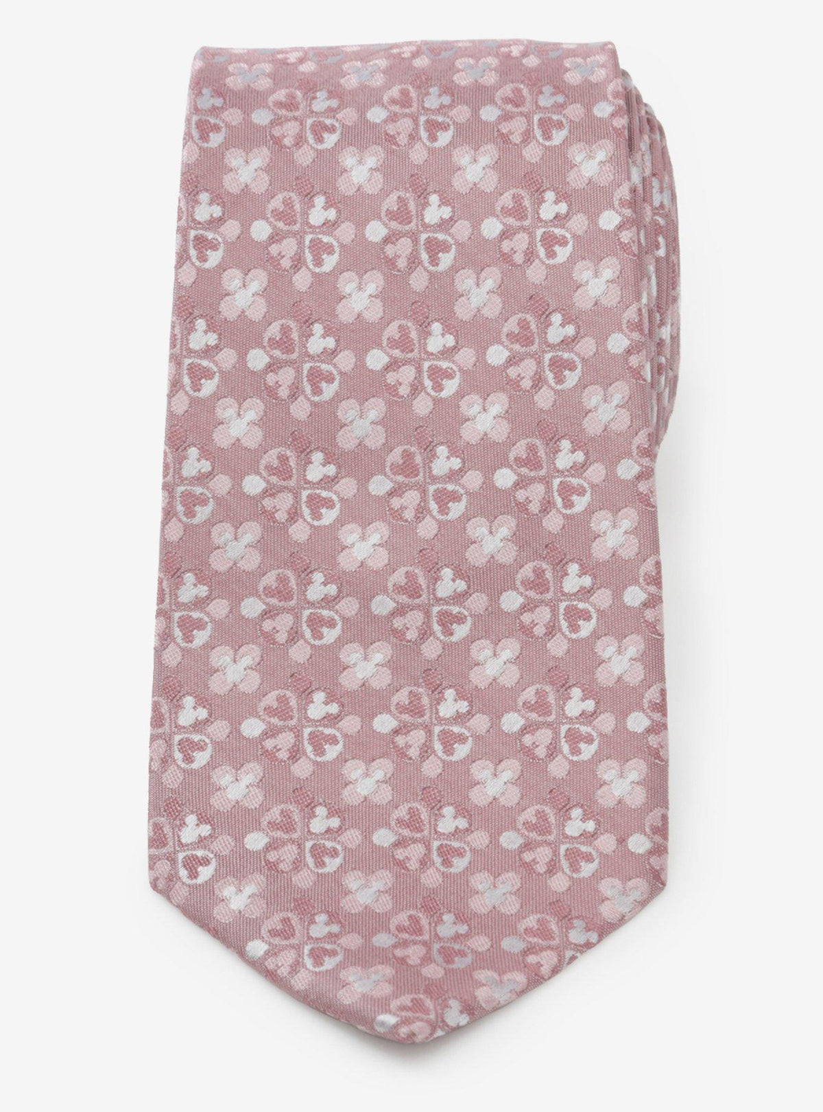Corbata Disney con siluetas de Mickey Mouse y flores