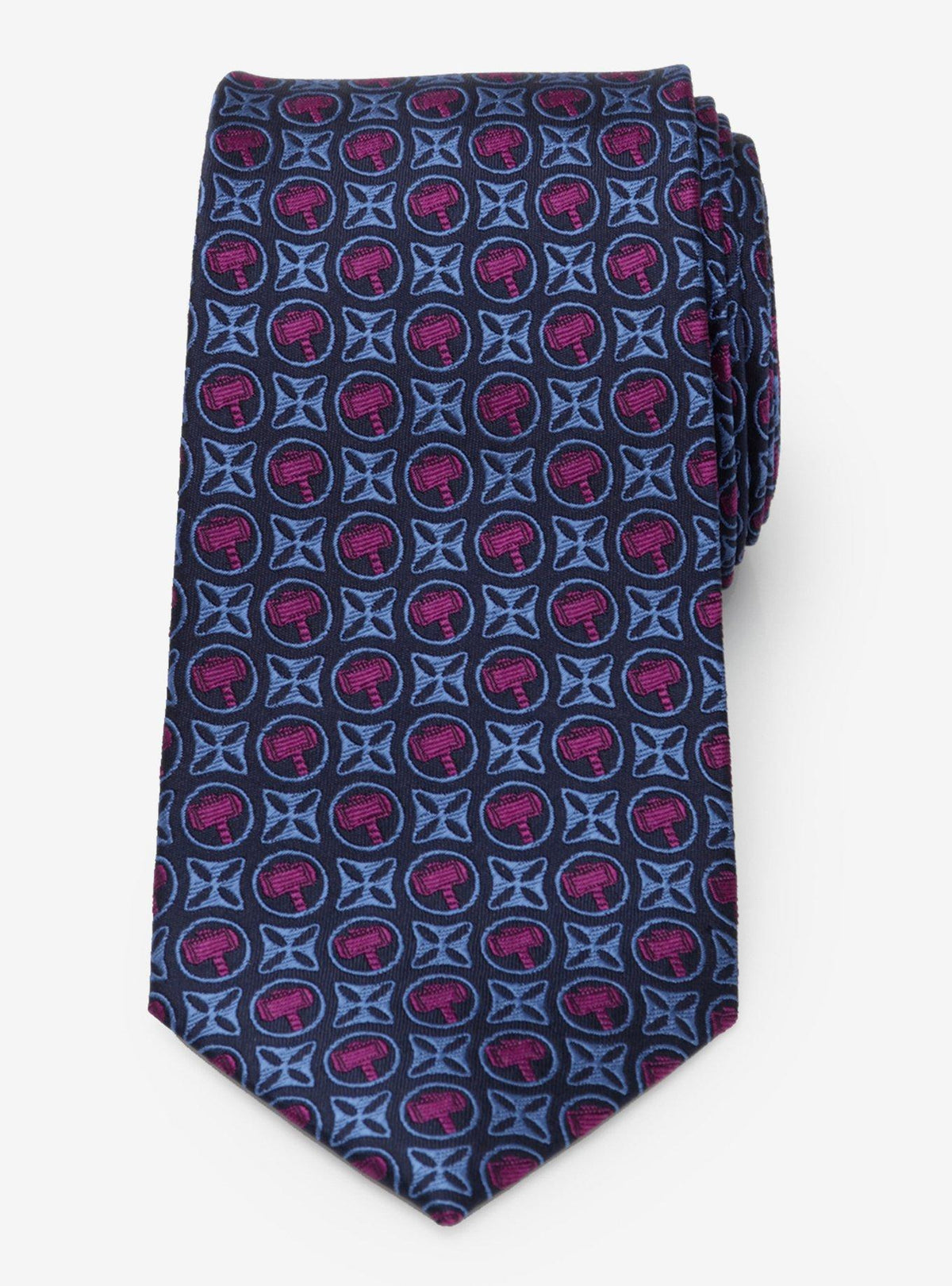 Corbata Marvel con martillos de Thor
