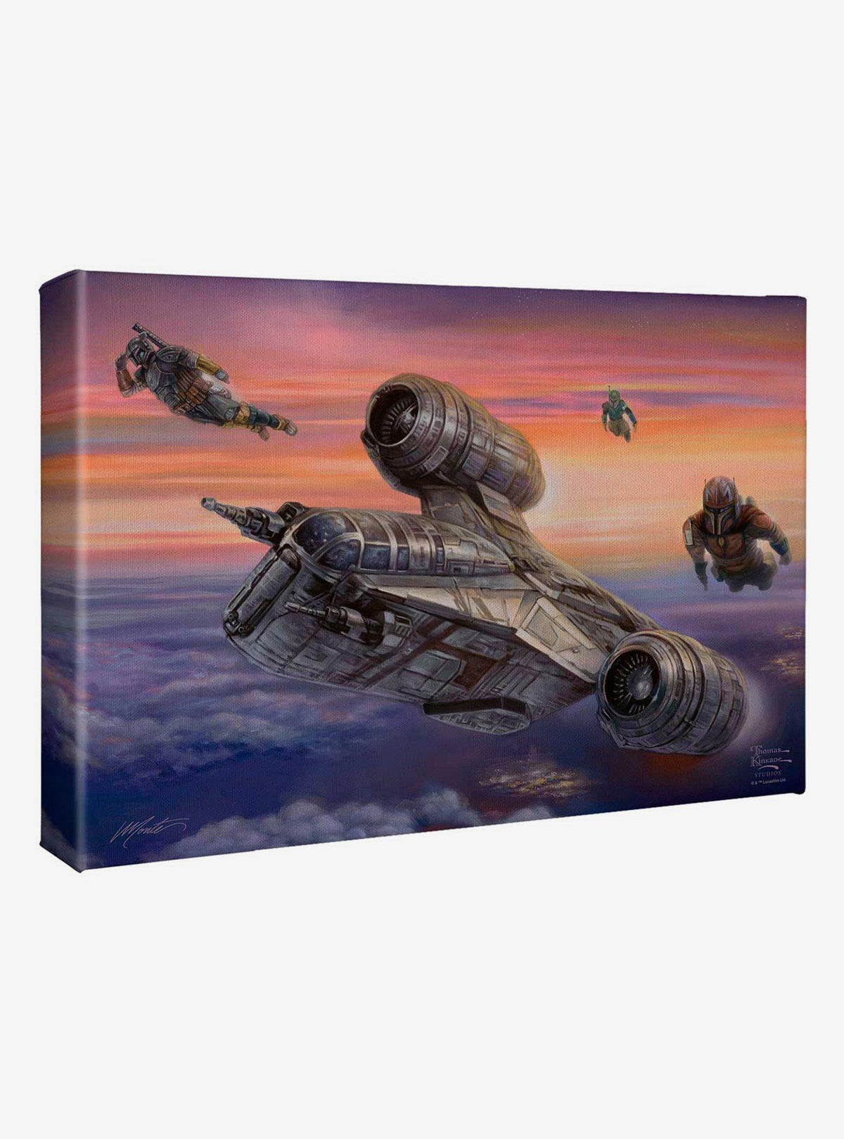 Cuadro en lienzo Star Wars: The Mandalorian - The Escort