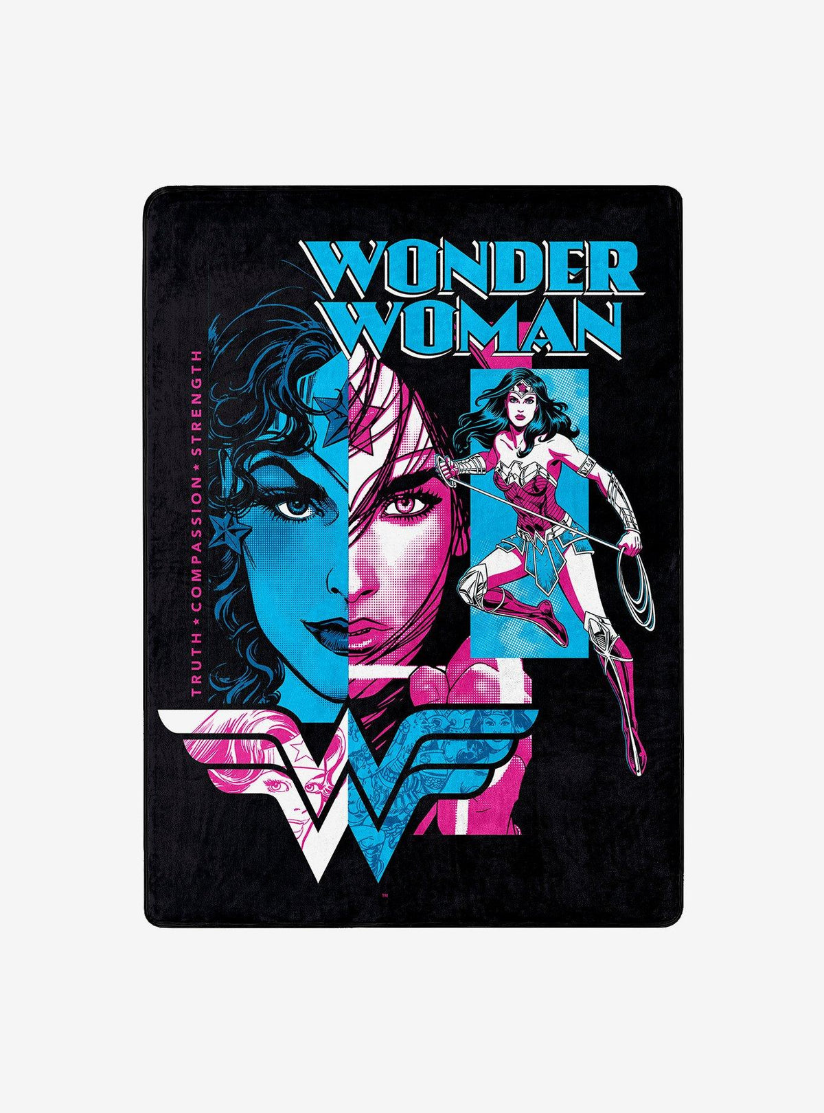Manta Wonder Woman: verdad, compasión y fuerza