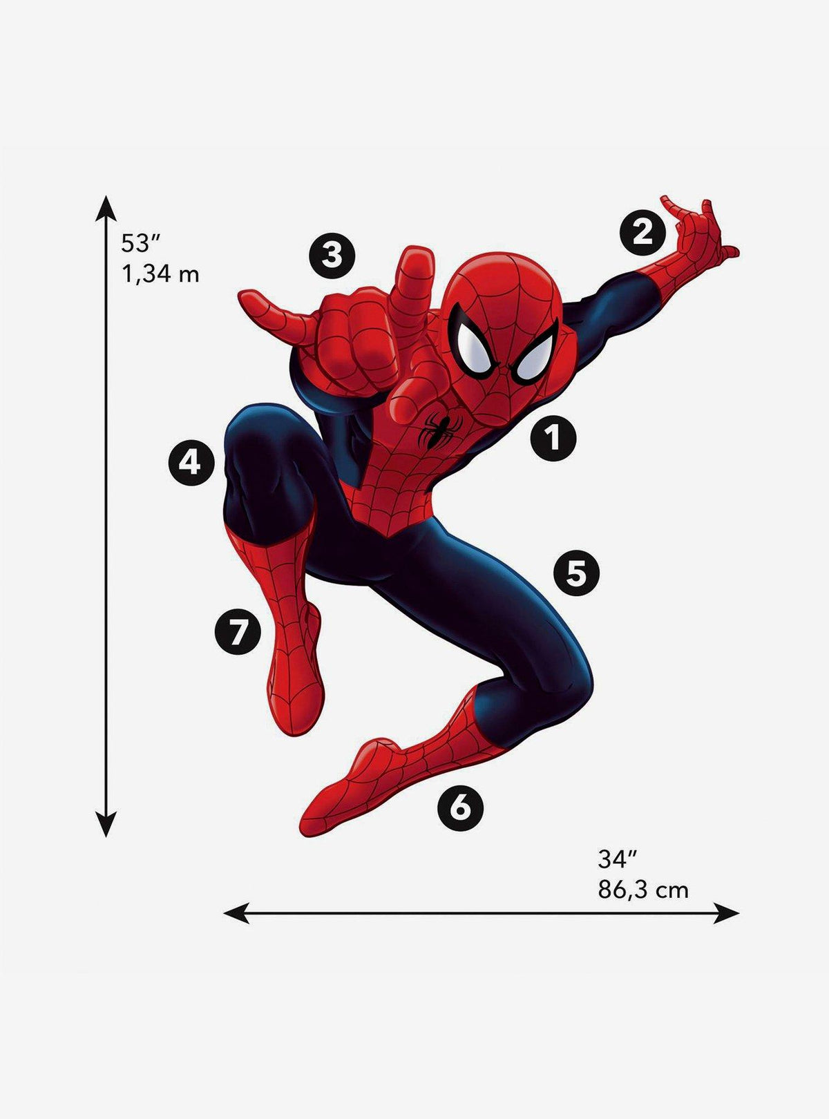 Adhesivos murales gigantes de Ultimate Spider-Man