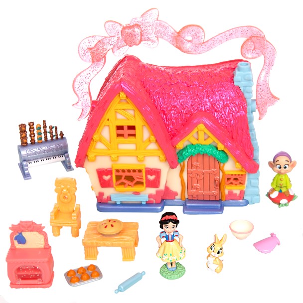 Set de juego miniatura de la cabaña de Blancanieves