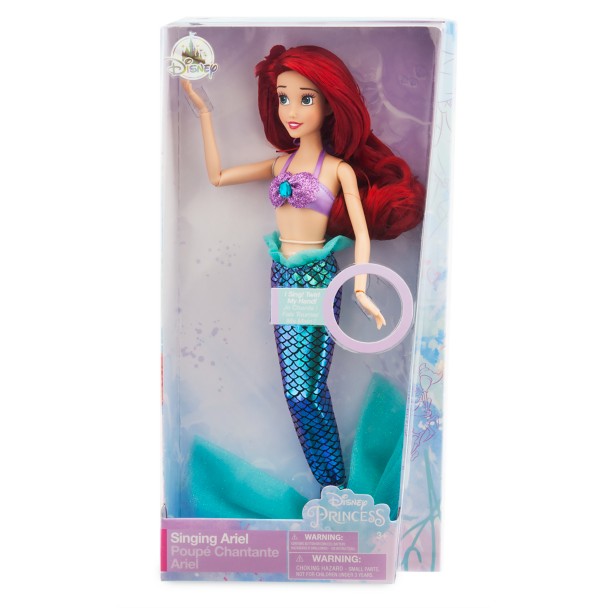 Muñeca cantante Ariel - La Sirenita, 28 cm