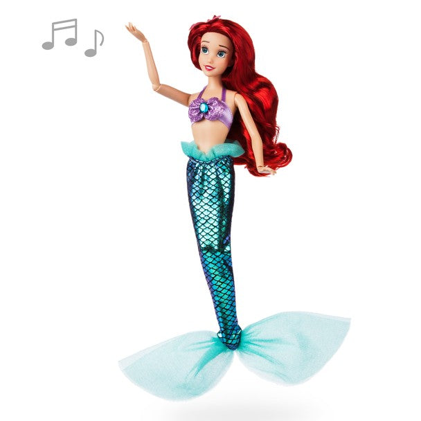 Muñeca cantante Ariel - La Sirenita, 28 cm