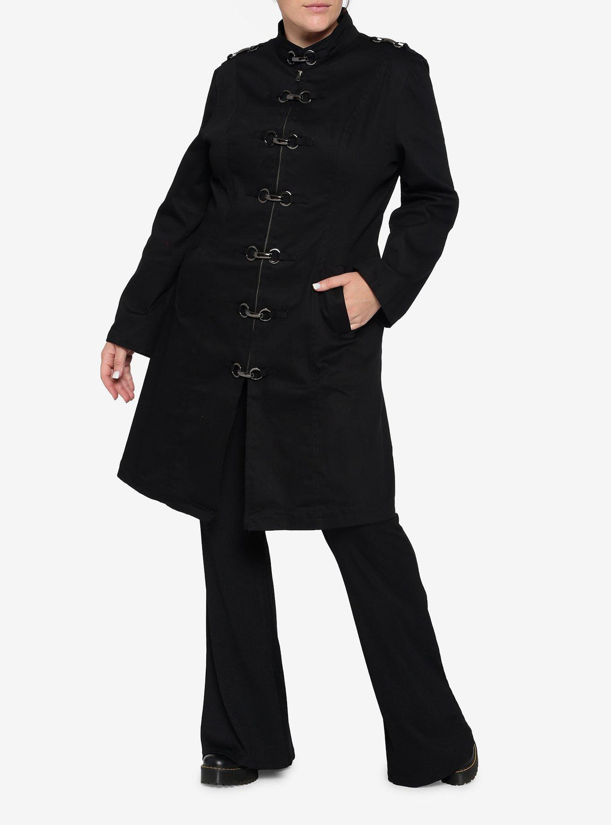 Chaqueta de fuerza negra, tallas grandes