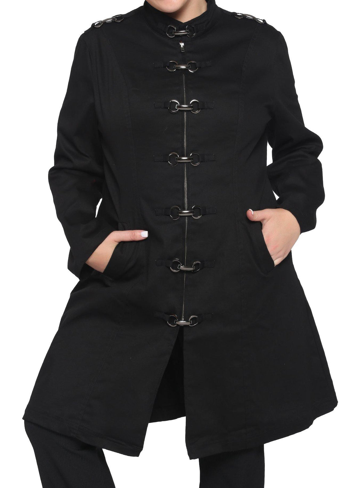 Chaqueta de fuerza negra, tallas grandes