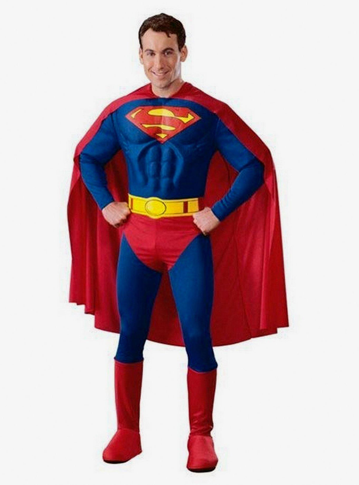 Disfraz Deluxe de Superman con pecho musculoso