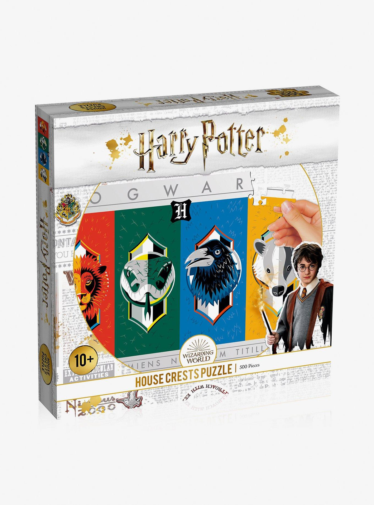 Puzzle Harry Potter: escudos de las casas, 500 piezas