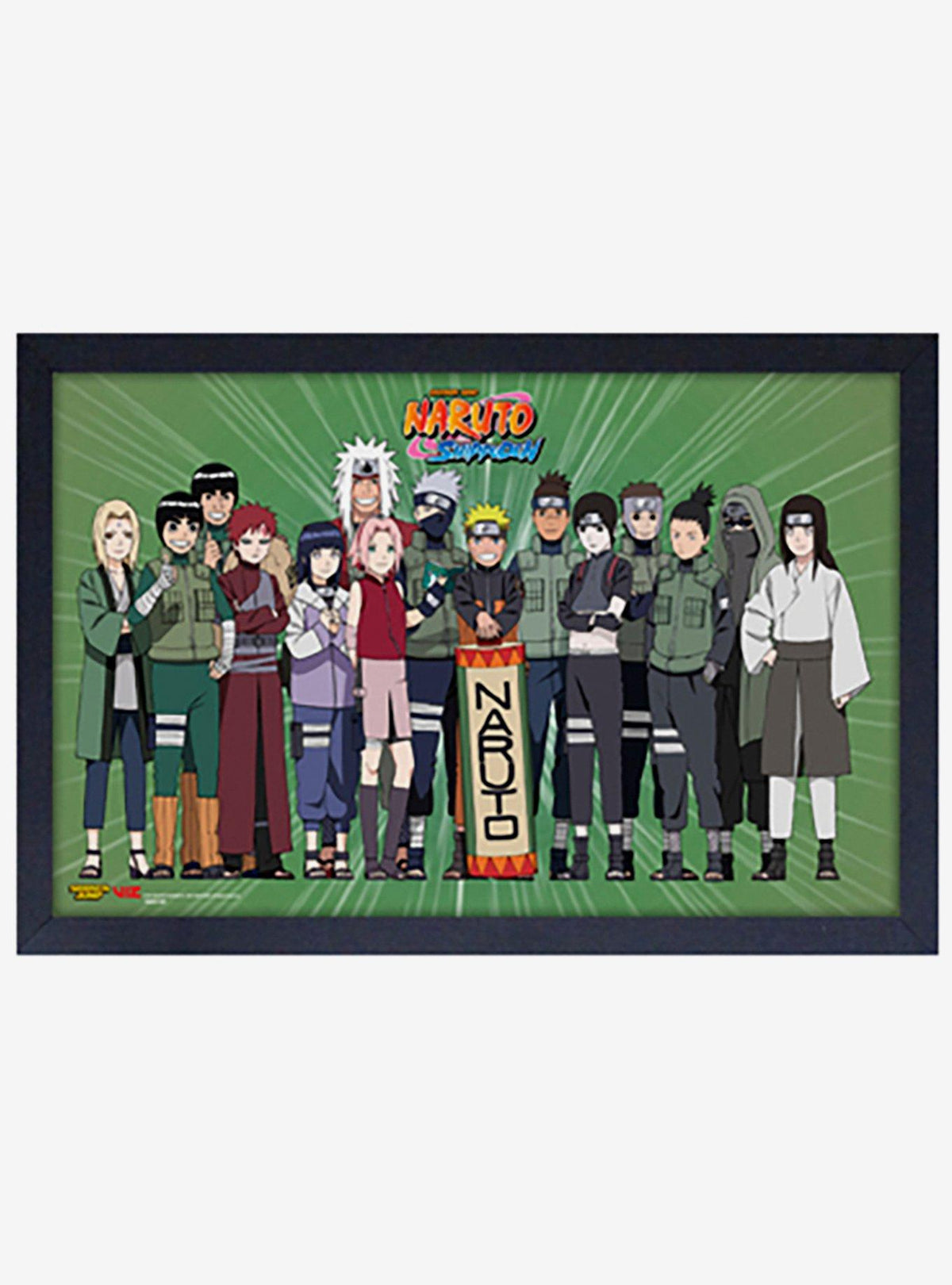 Naruto: cuadro enmarcado grupal