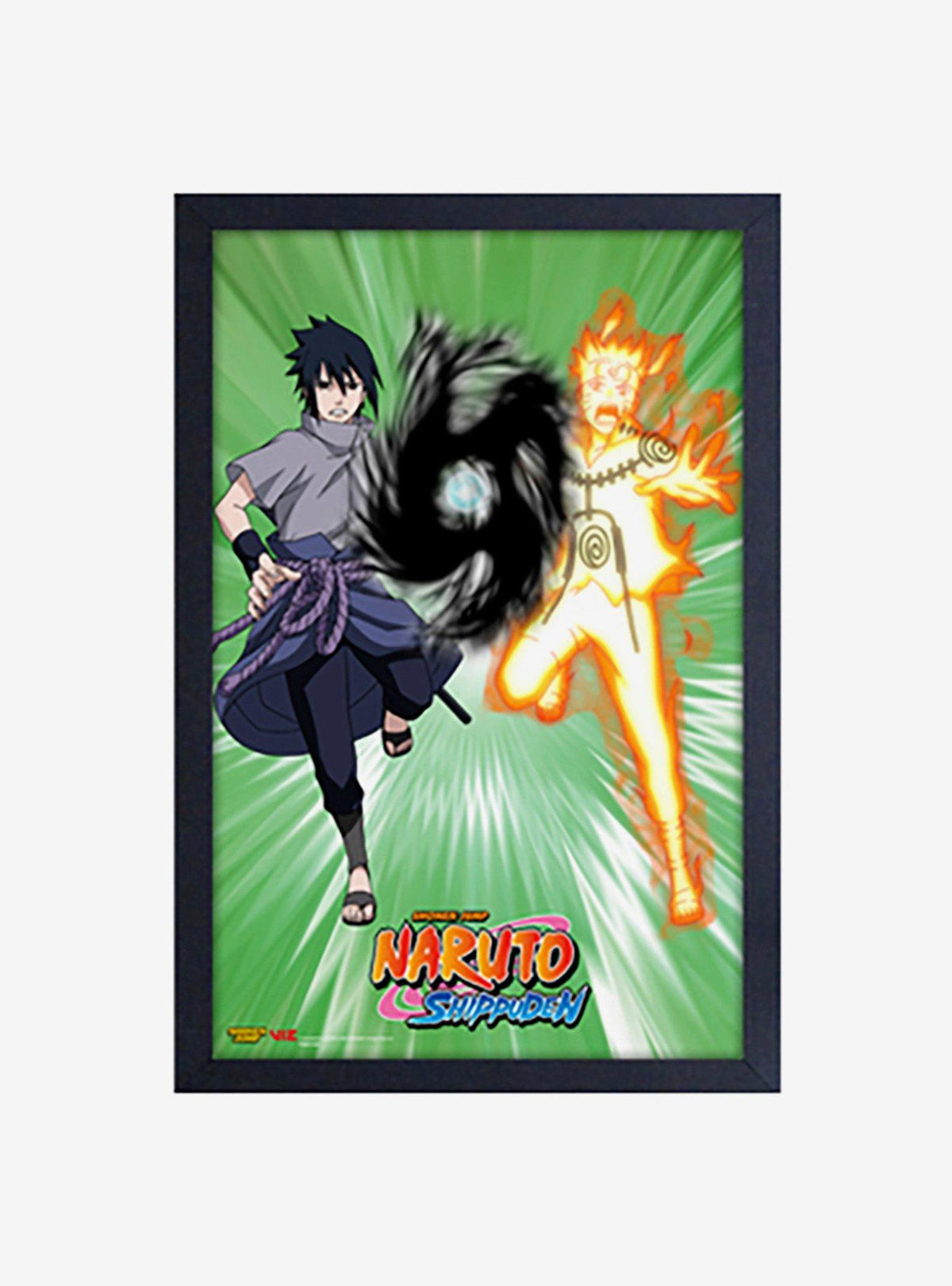 Cuadro enmarcado Naruto: Sasuke y Naruto