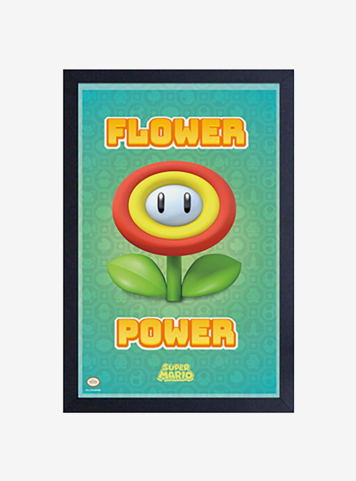 Cuadro enmarcado Mario Flower Power
