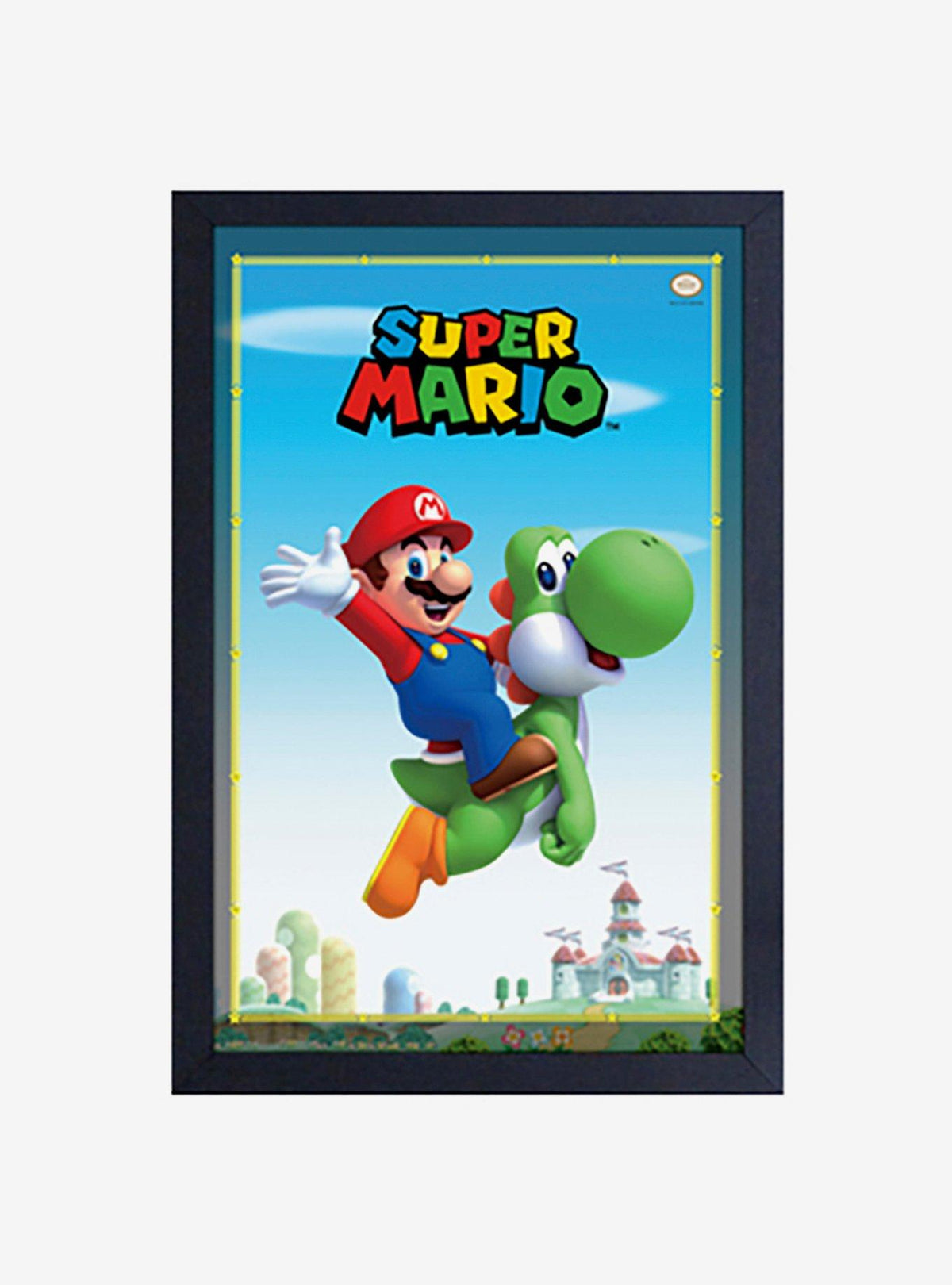 Cuadro enmarcado de Mario y Yoshi