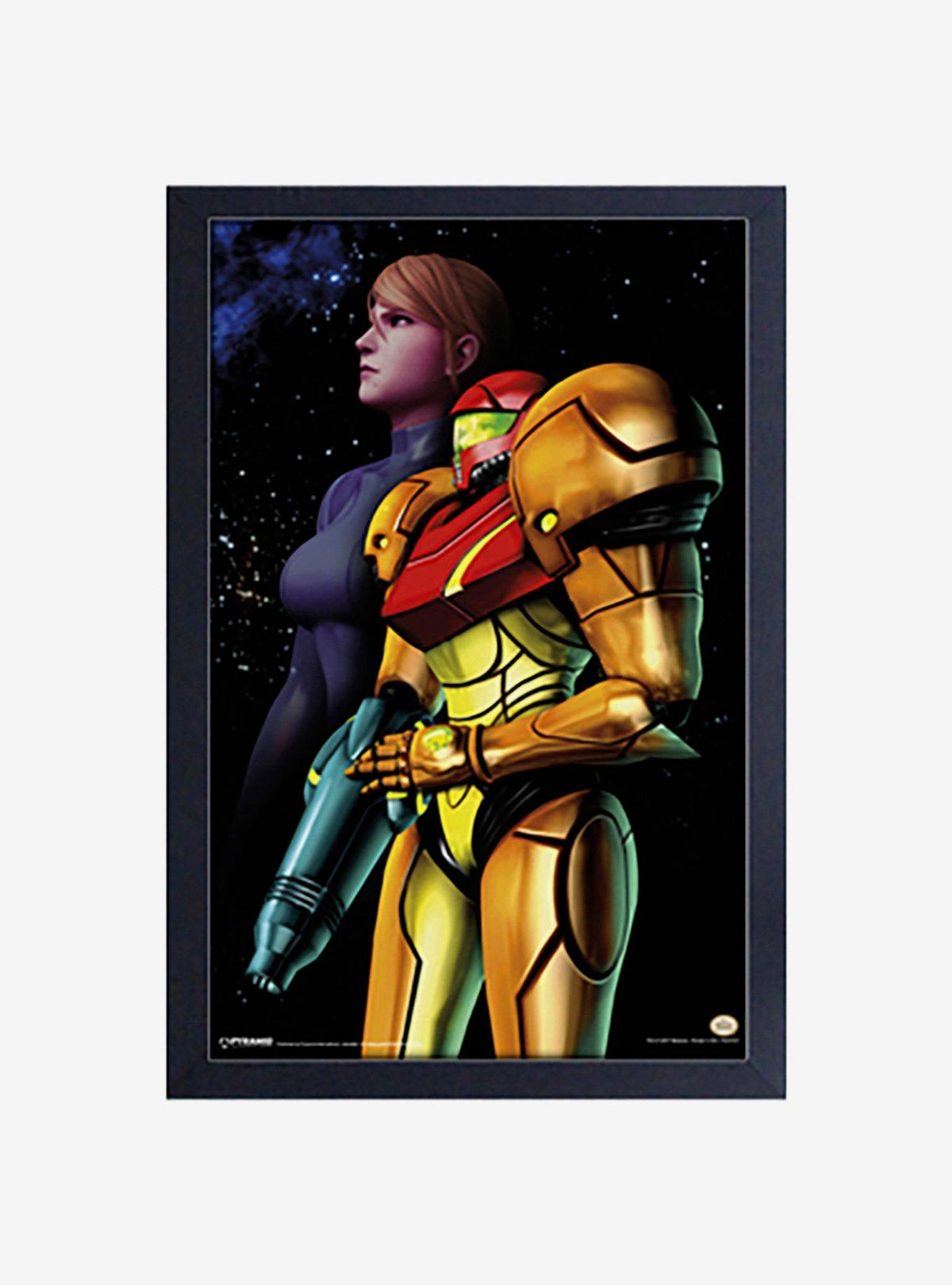 Cuadro enmarcado de Metroid con Samus
