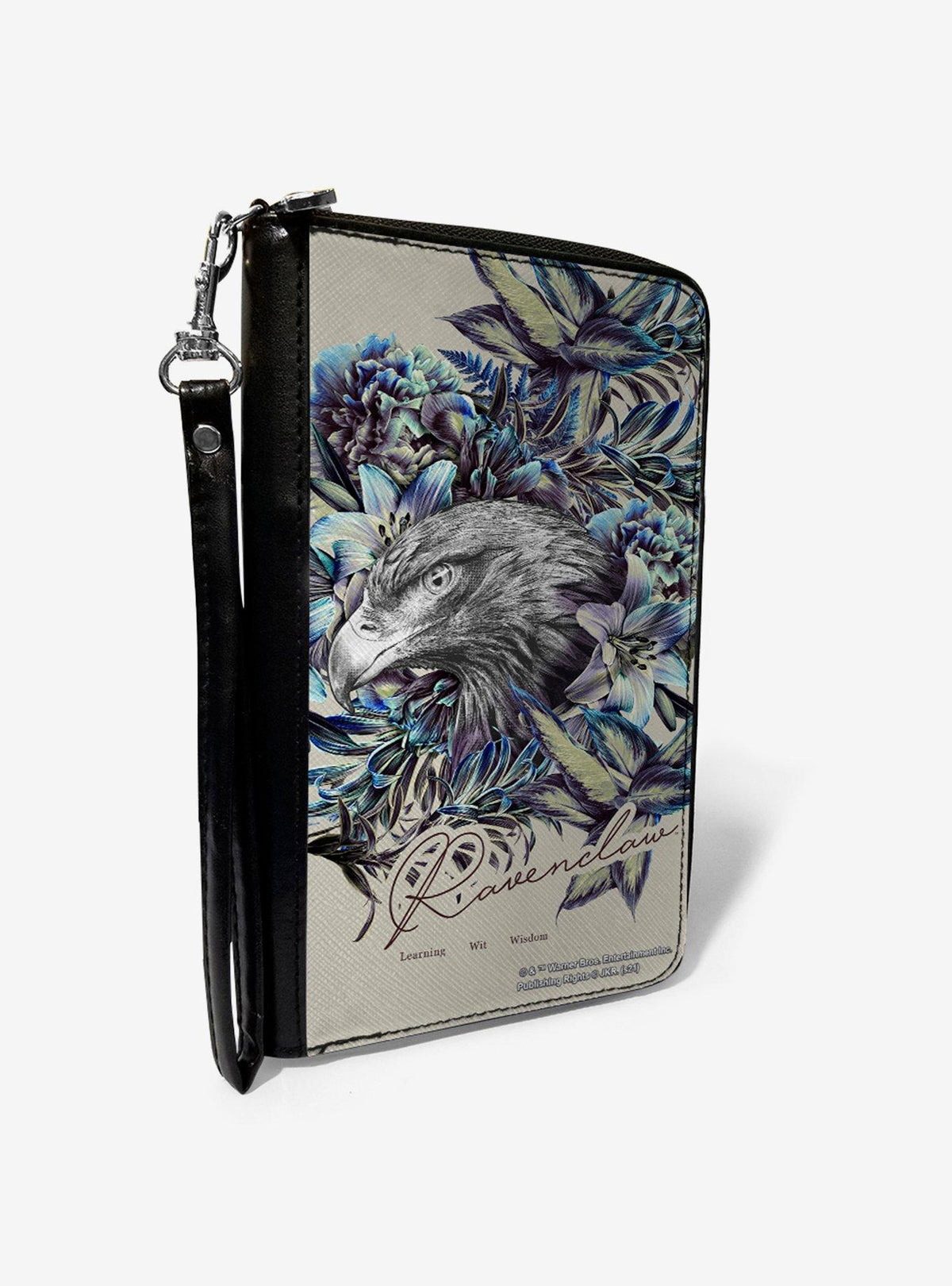 Billetera Harry Potter Ravenclaw con diseño floral