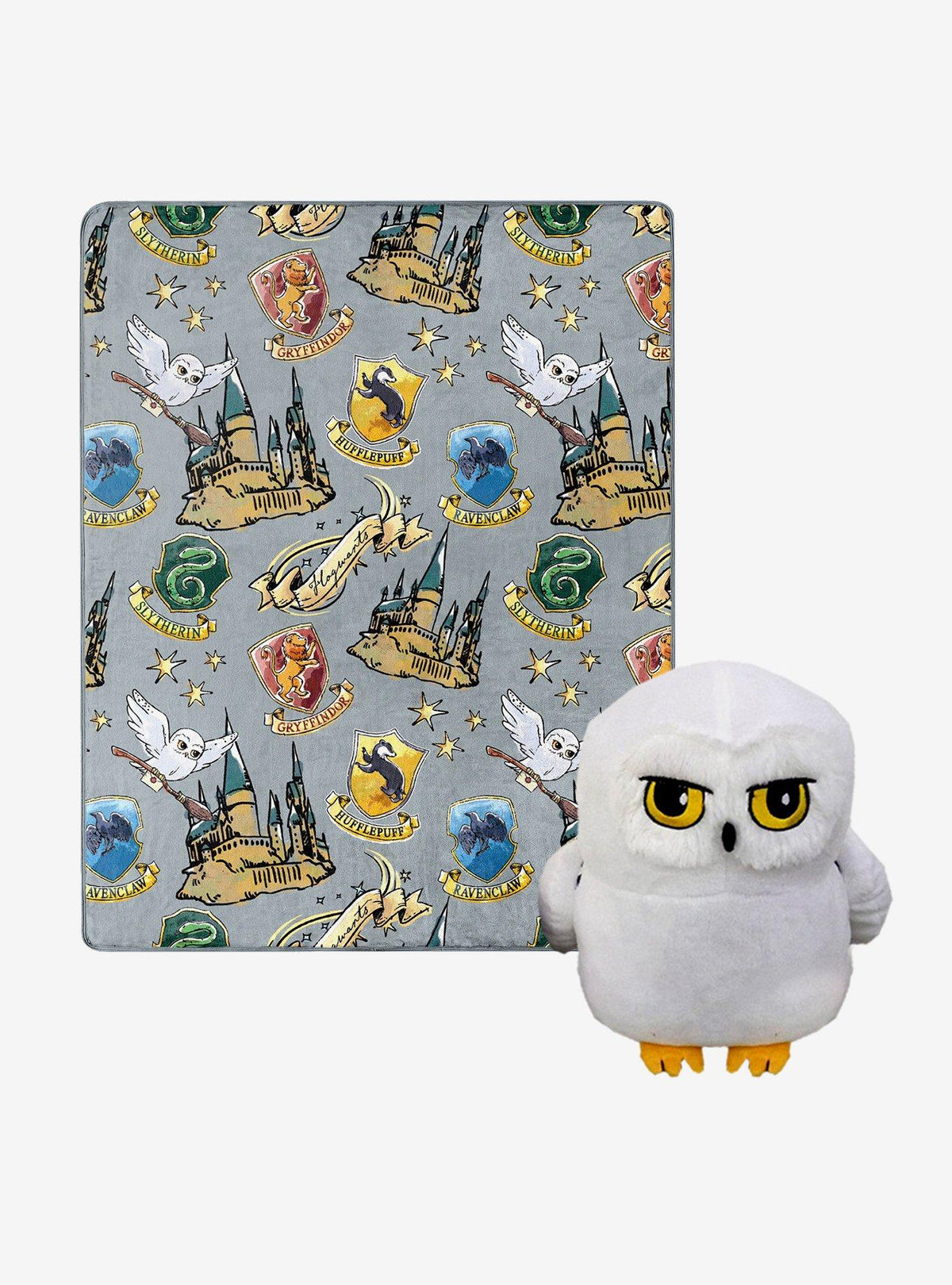 Set de cojín abrazable y manta Hedwig de Harry Potter
