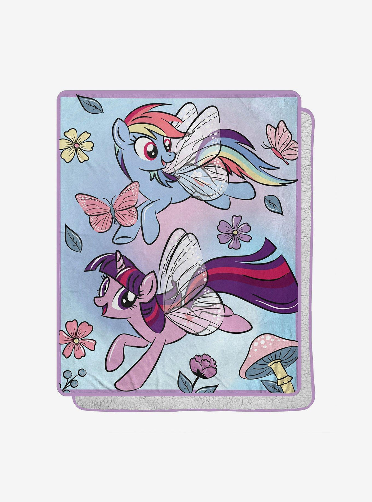 Manta My Little Pony con diseño floral
