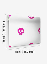 Papel mural autoadhesivo Disney Cruella Glamour Skulls